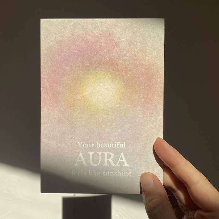 Anna Cosma - Wholesale Postcard - YOUR BEAUTIFUL AURA FEELS LIKE SUNSHINE - POSTCARD -3