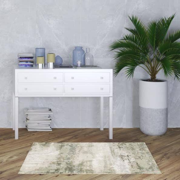 HomeRoots - Wholesale Area Rug - 3' X 5' Beige Grey Brown And Sage Green Abstract Area Rug2