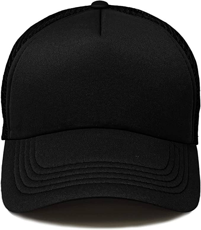 Funky Junque - Vente Chapeau – enfant - Casquette camionneur en mousse pour enfants - noire2