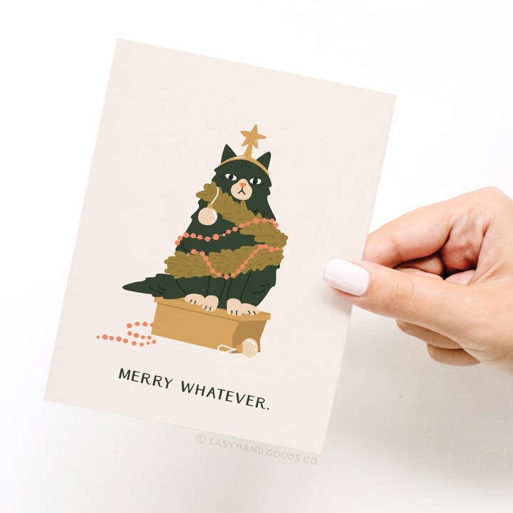 Easyhand Goods – formerly Onderkast – Engroshandel Julekort – Glædelig Uanset Cat Lykønskningskort2