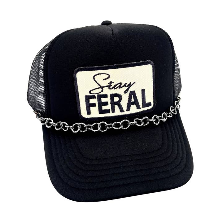 Stay Feral . Funny . Embroidered Patch . Trucker Hat and other Purchase Wholesale feral hat. Free Returns & Net 60 Terms on Faire trending on Faire.