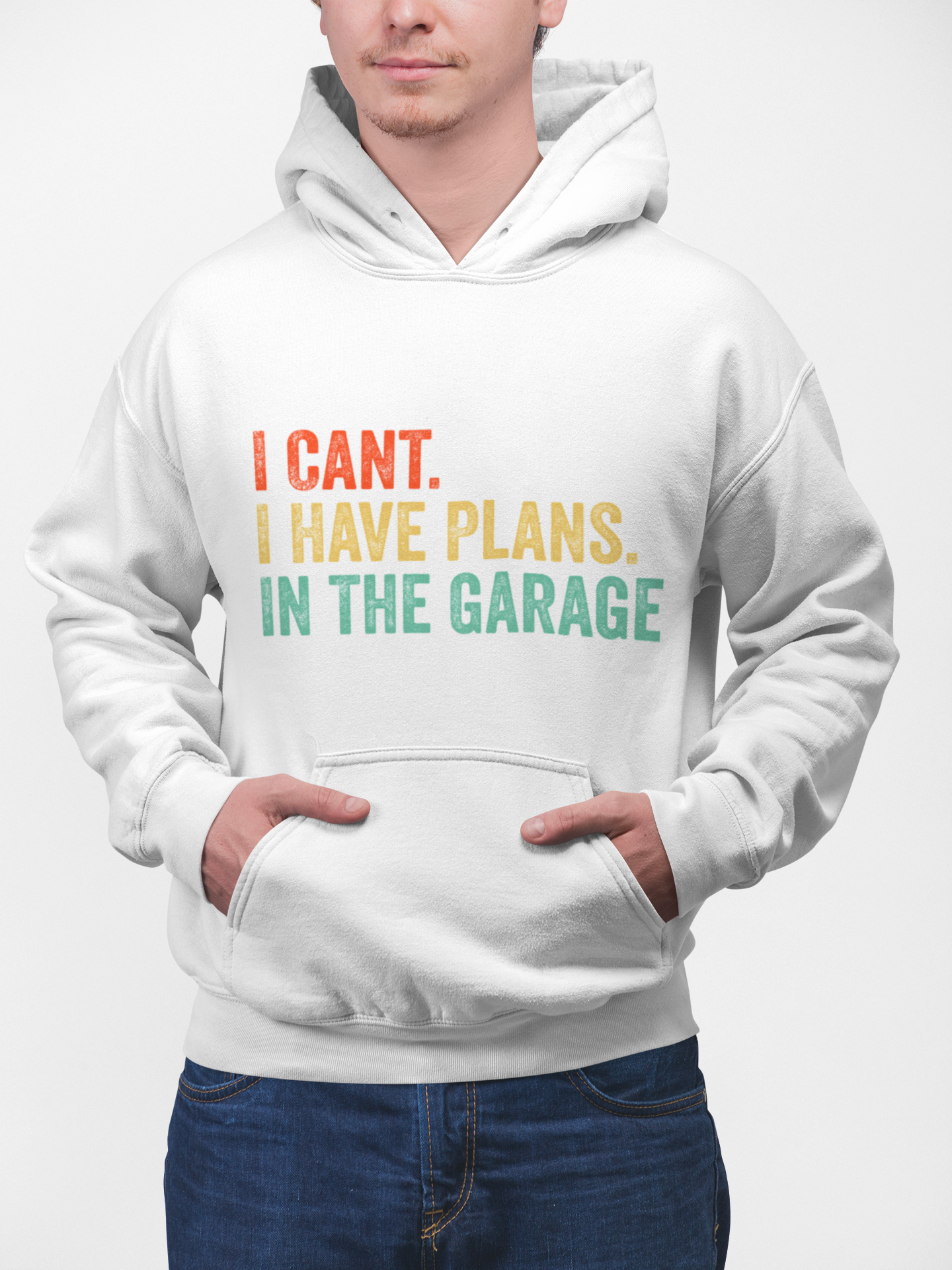 L&L T-Shirt Company - Wholesale Graphic Sweatshirt - Unisex - Garage Plans Hoodie – “I Can't, I Have Plans in the Gara15