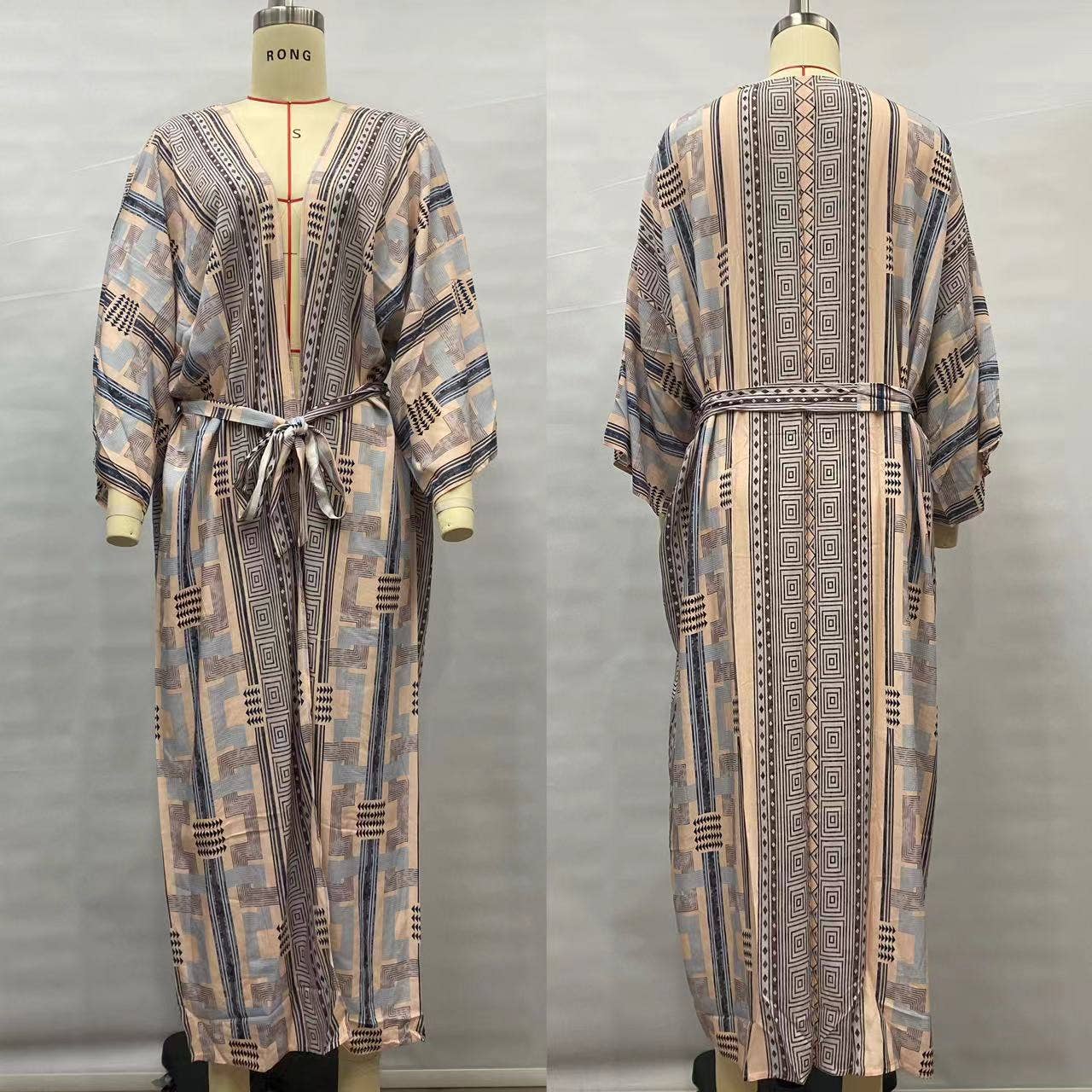 Rosa Clothing - Wholesale Kimono - Women's - Bohemian Geometry Printed Kimono4