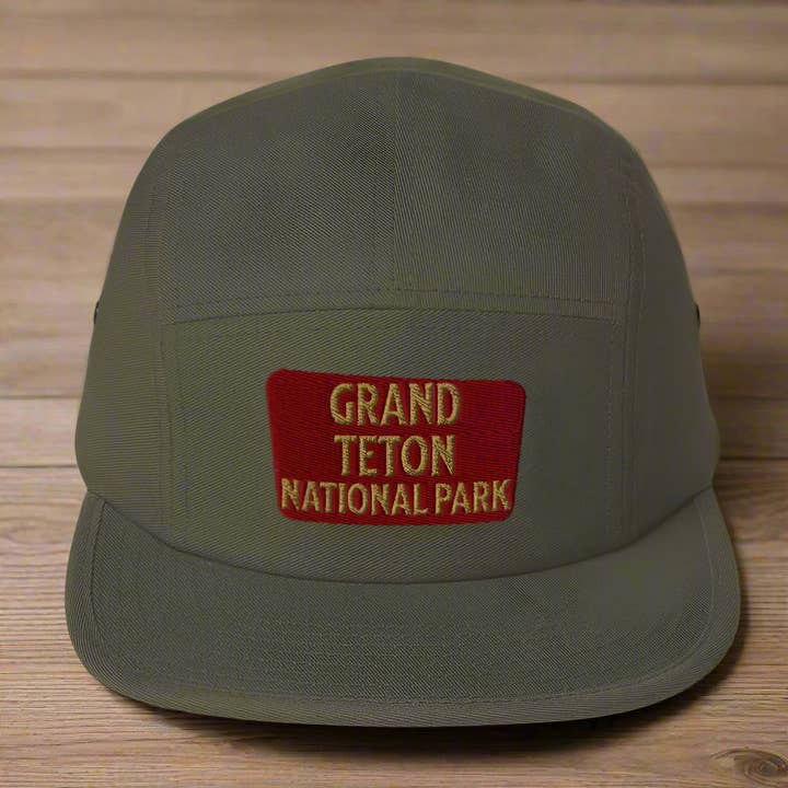 Gorra de 5 paneles del Parque Nacional Grand Teton para venta al por mayor de Parks Apparel