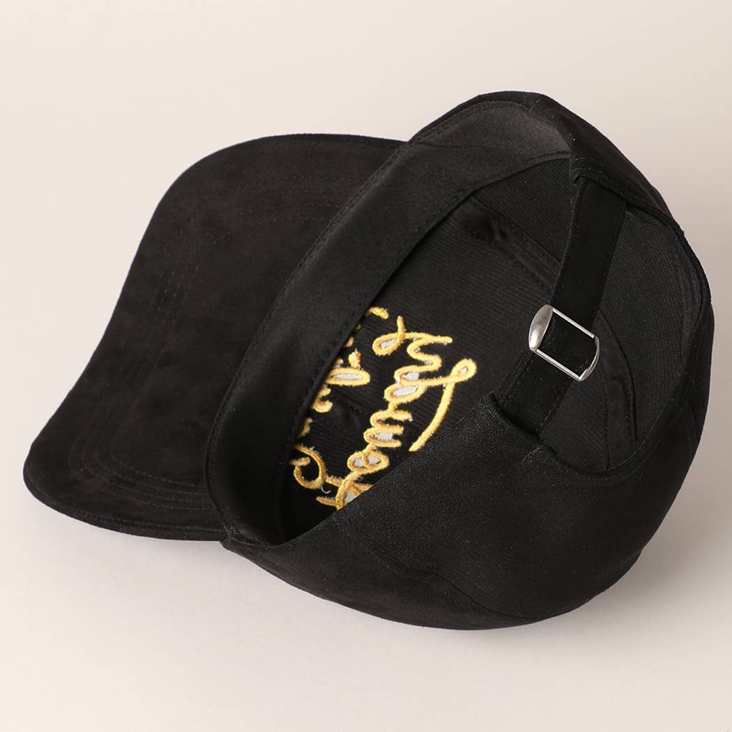 Fashion City - Wholesale Baseball Cap - Women's - Howdy Darlin' Embroidery Suede Baseball Cap9
