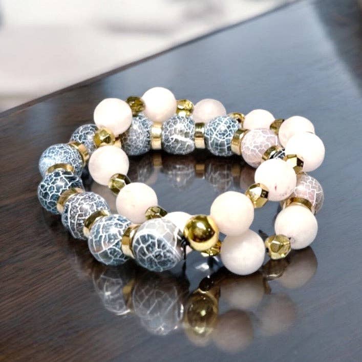 Agat, kvarts och guldomslag för wholesale av Supr Nova Wrists