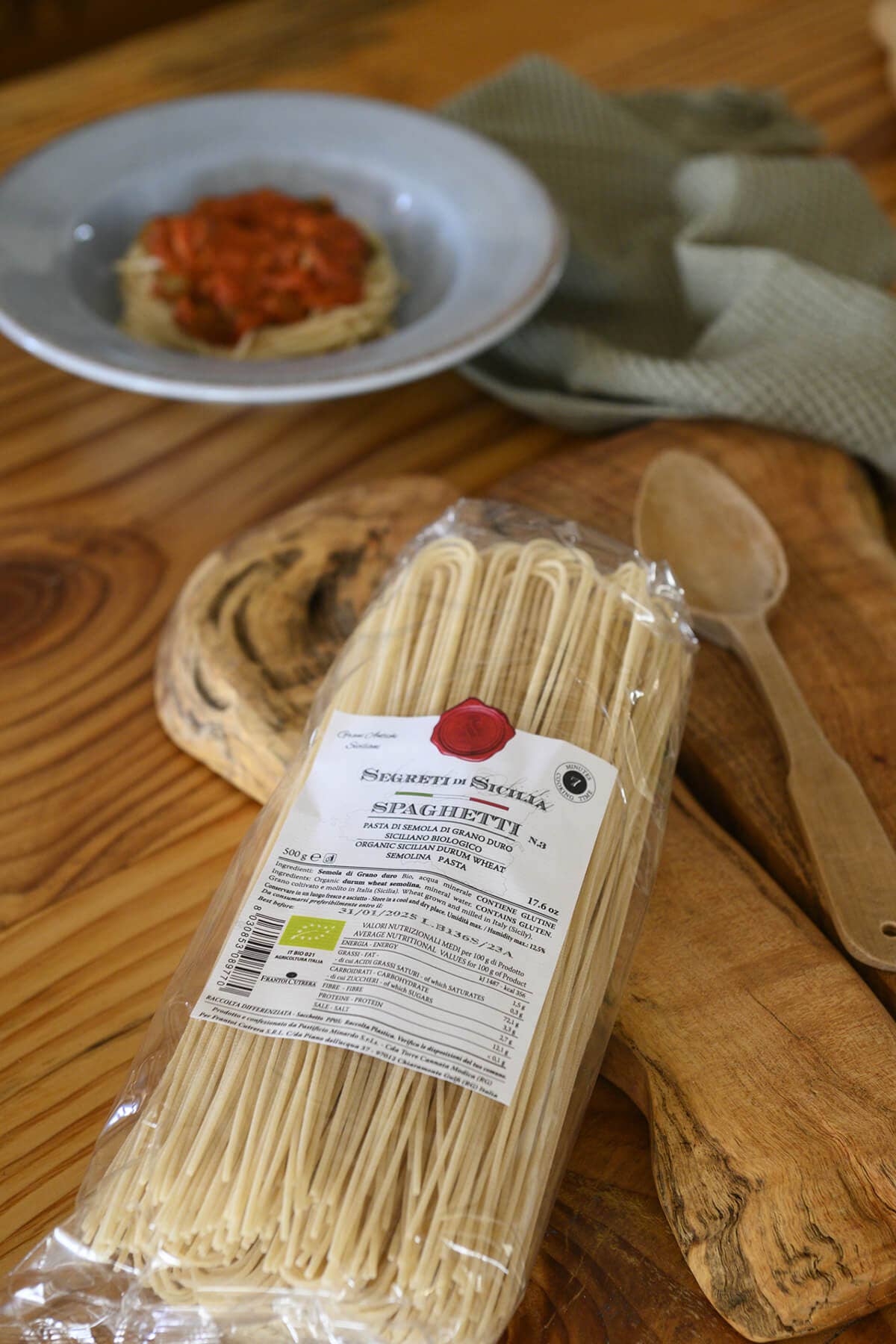 Frantoi Cutrera - Wholesale Pasta - Spaghetti n.3 artisanal organic pasta – Secrets of Sicily1