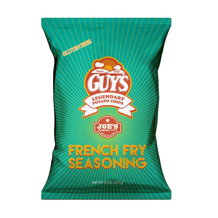 Guy's Snacks - Wholesale Chips - JOE'S KC FRENCH FRY SEASONING POTATO CHIPS - Full Case (15 - 8oz Bags)