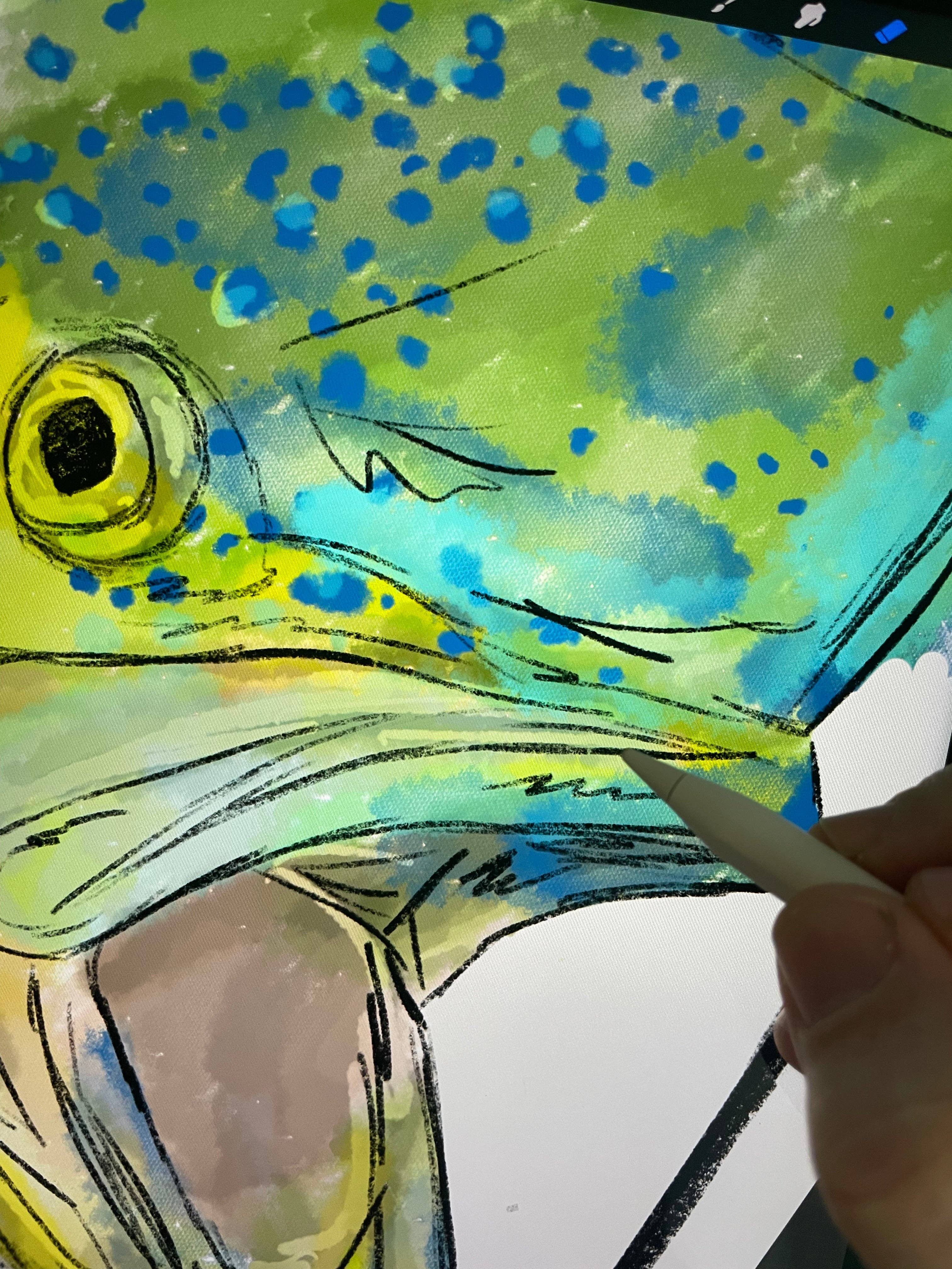 Jaybo Art - Wholesale Art Print - Mahi Mahi Closeup Print Ed. of 100 (Frame not included)2