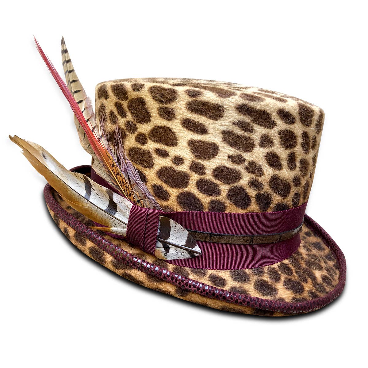 Cha Cha's House of Ill Repute - Wholesale Fedora - Women's - Leopard Coachman Hat0