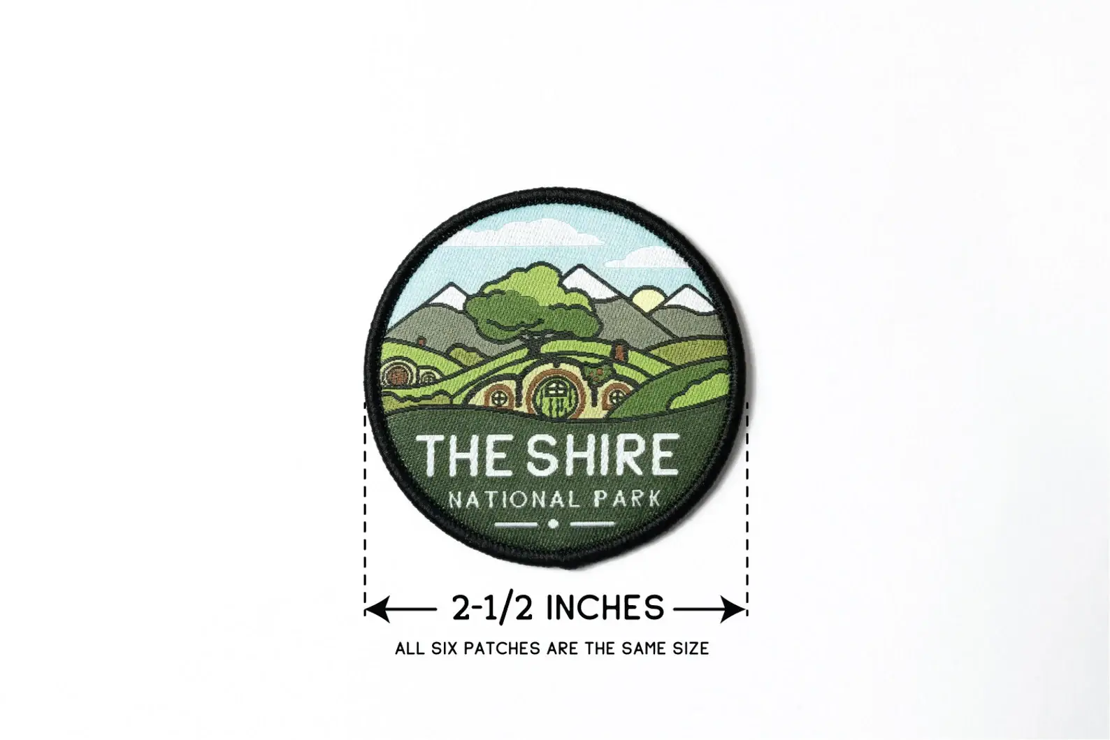 Squatchy - Wholesale Patch - Middle-Earth National Parks, LOTR, 6 Patch Collection1