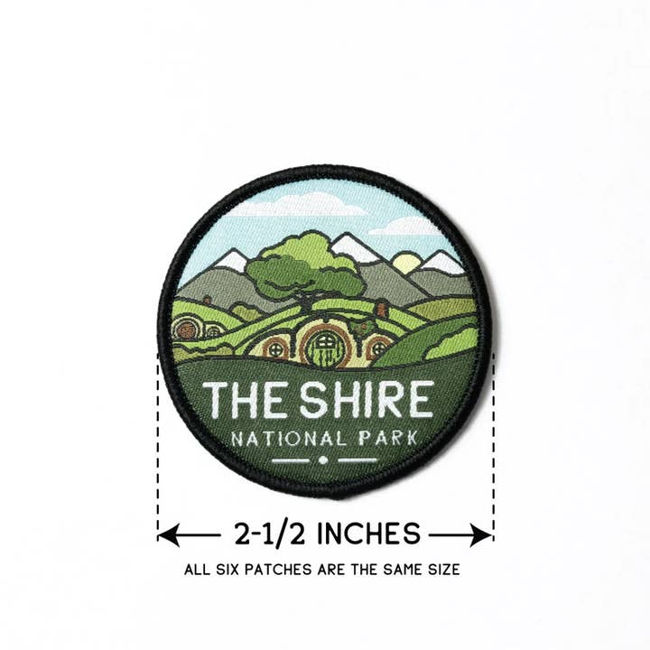 Squatchy - Wholesale Patch - Middle-Earth National Parks, LOTR, 6 Patch Collection1