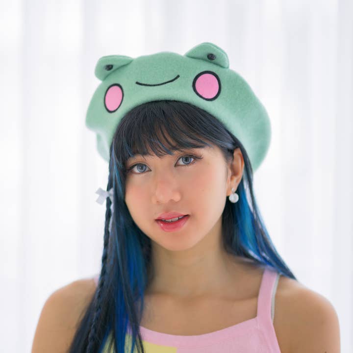 Frog Beret for wholesale by mintandapple
