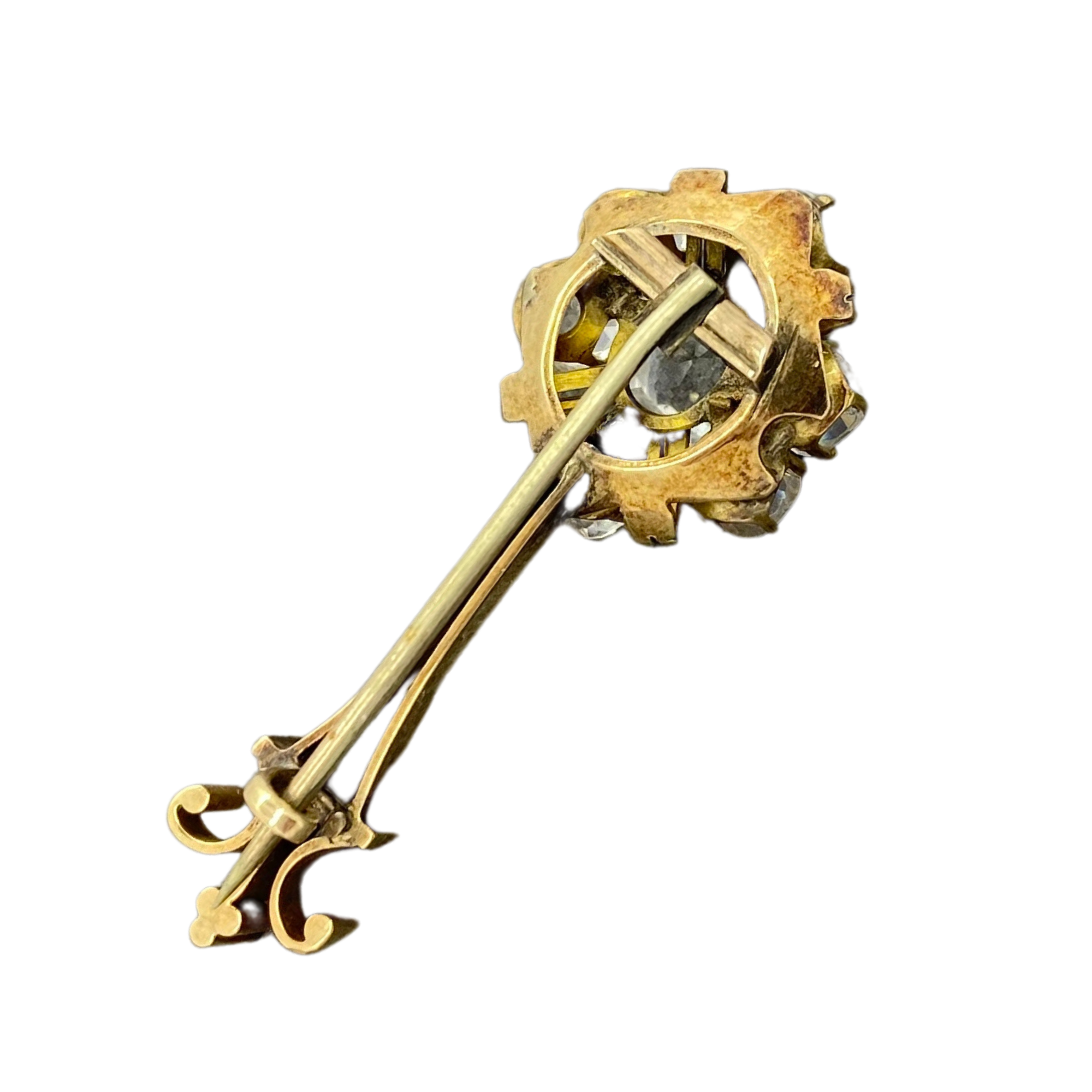 Rex Parsa Jewelry - Wholesale Brooch - Victorian 14k Old Minor Paste Pin.1