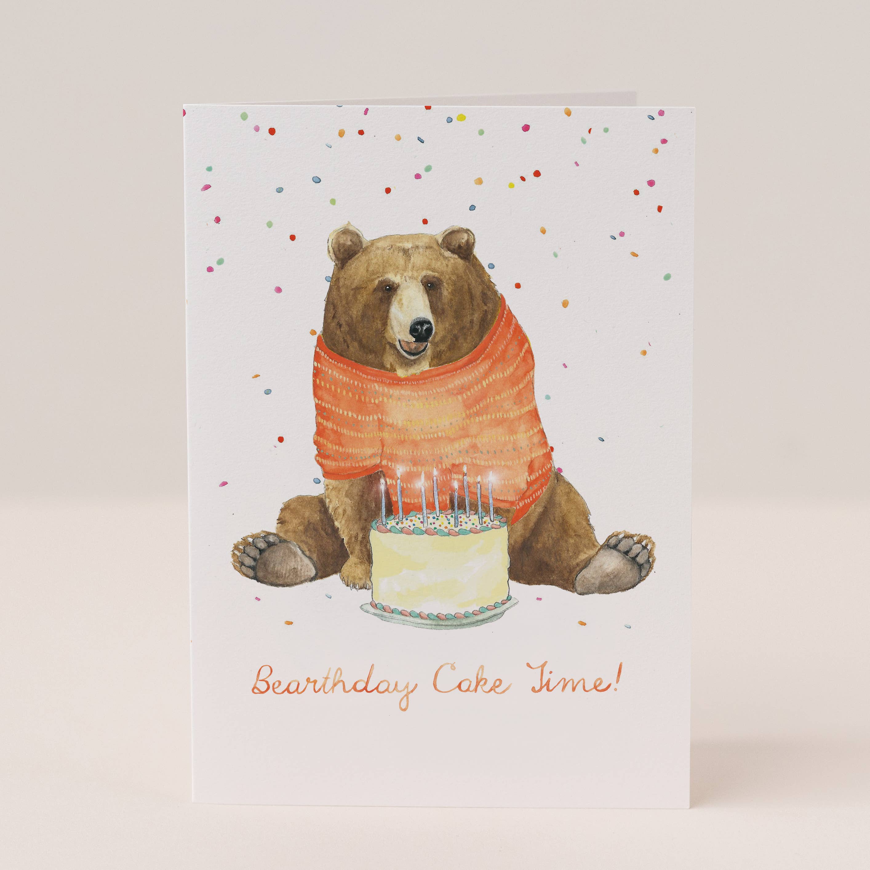 Mister Peebles - Vente Cartes d'anniversaire - Carte d'anniversaire Bearthday Cake Time1