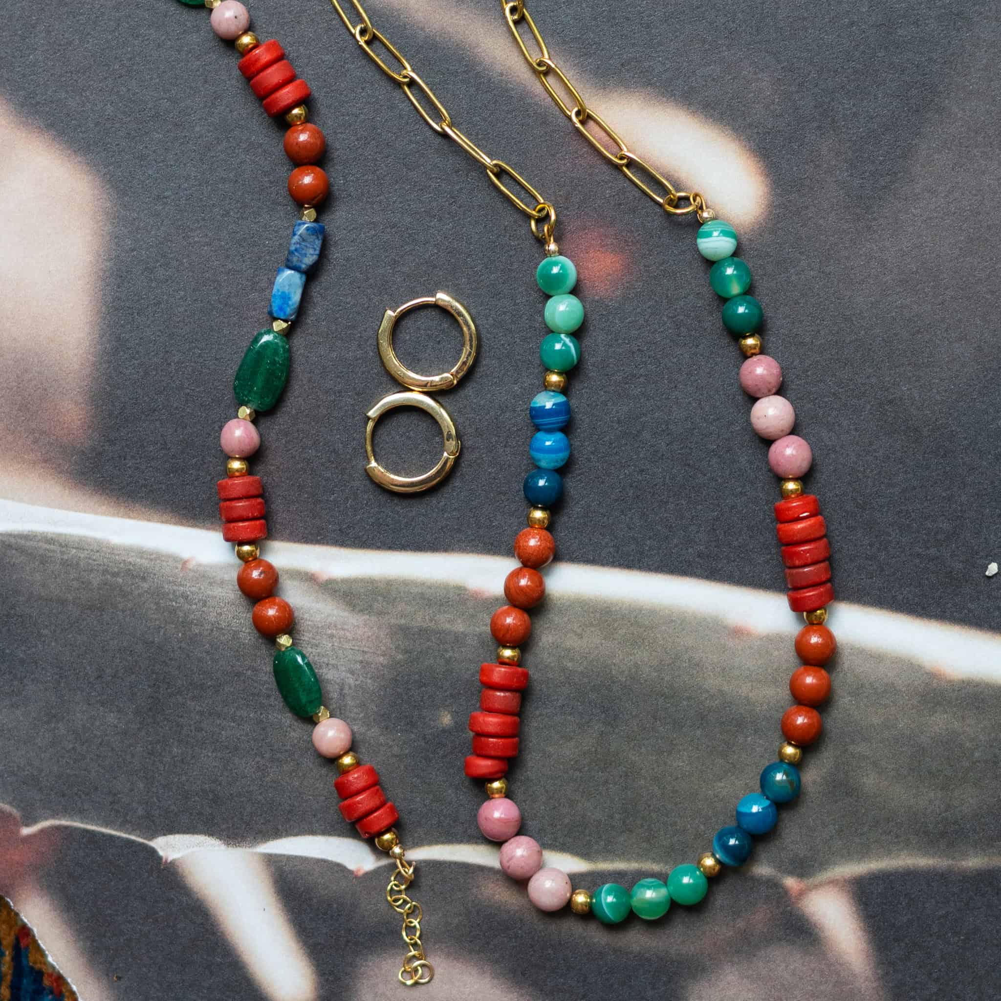 Sela Designs - Wholesale Beaded/Pearl Necklace - Phoebe Gemstone Necklace2