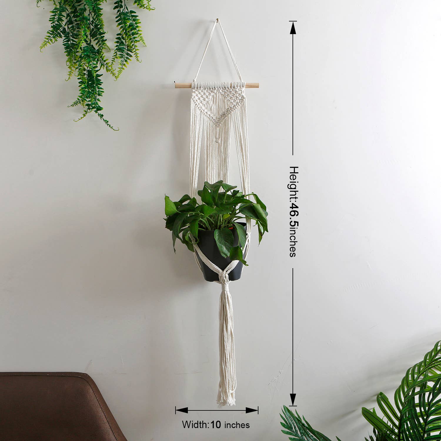 Sparkle Being - Wholesale Hanging Planter - Macrame Cotton Rope Plants Hanging Pots Holder Stand4
