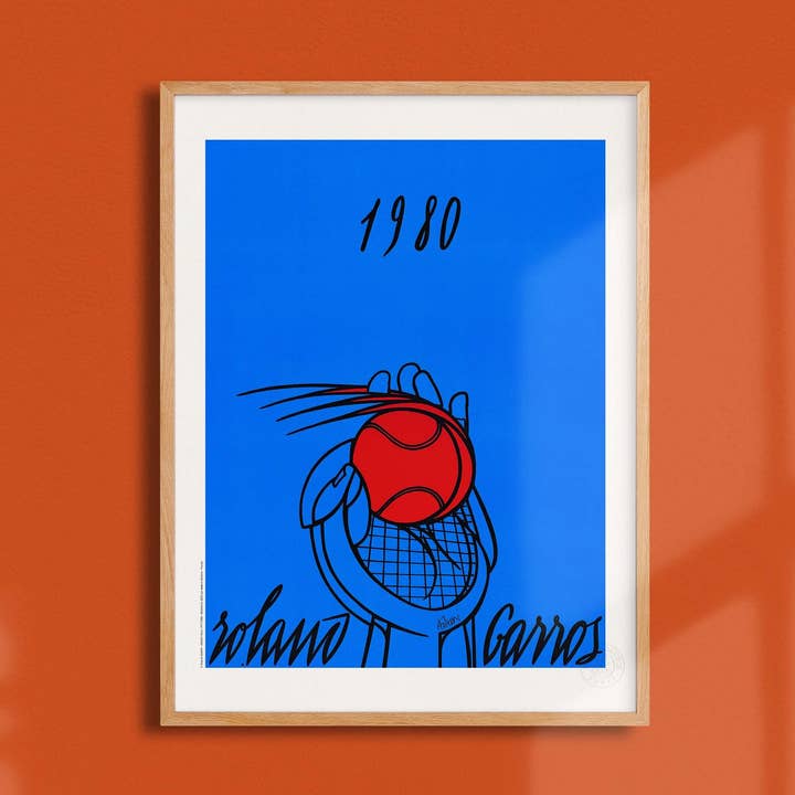 Plakat Roland-Garros Valerio Adami, 1980 - FFT0001 für den Großhandel von Oneart