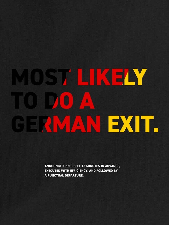 German Exit Tee | Exit Club™ — Caught Edition for wholesale by Tourist Tee Co.