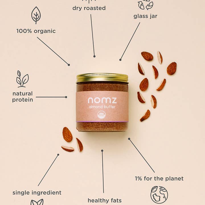 nomz - Wholesale Nut Butter - organic almond nut butter