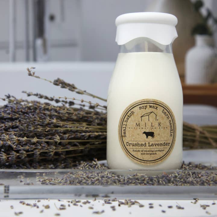 Milk Reclamation Barn - Wholesale Jar/Filled Candle - Milk Bottle Candle 13 oz81