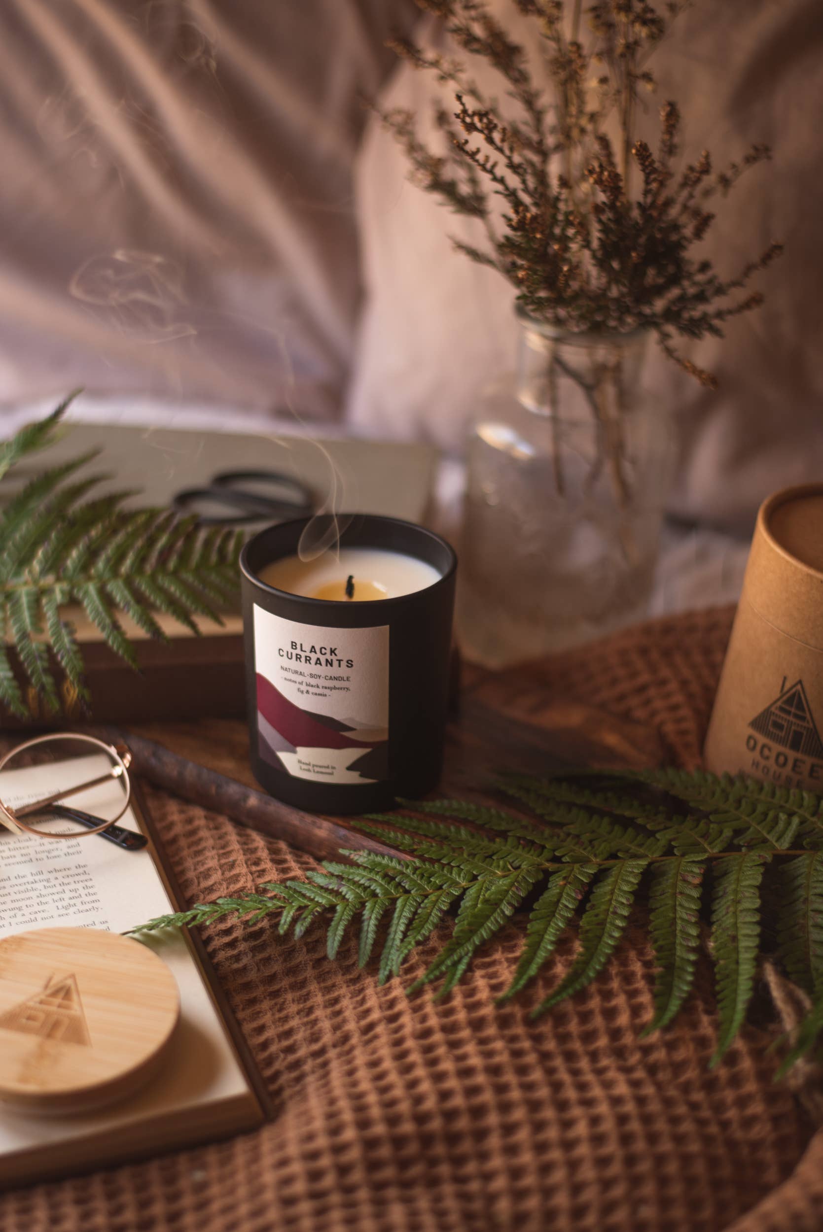 Ocoee House - Vente Bougie en bocal - Bougie parfumée aux cassis, biologique et végan | Ocoee House6