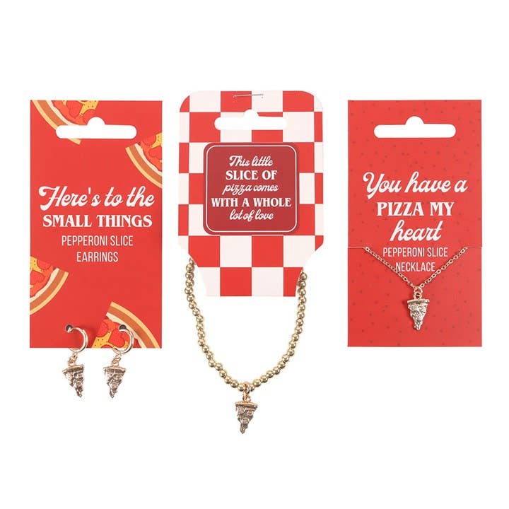 Something Different Wholesale – wholesale Retailer display – Jewellery – Set of 18 Pizza Jewellery Pieces on Display4