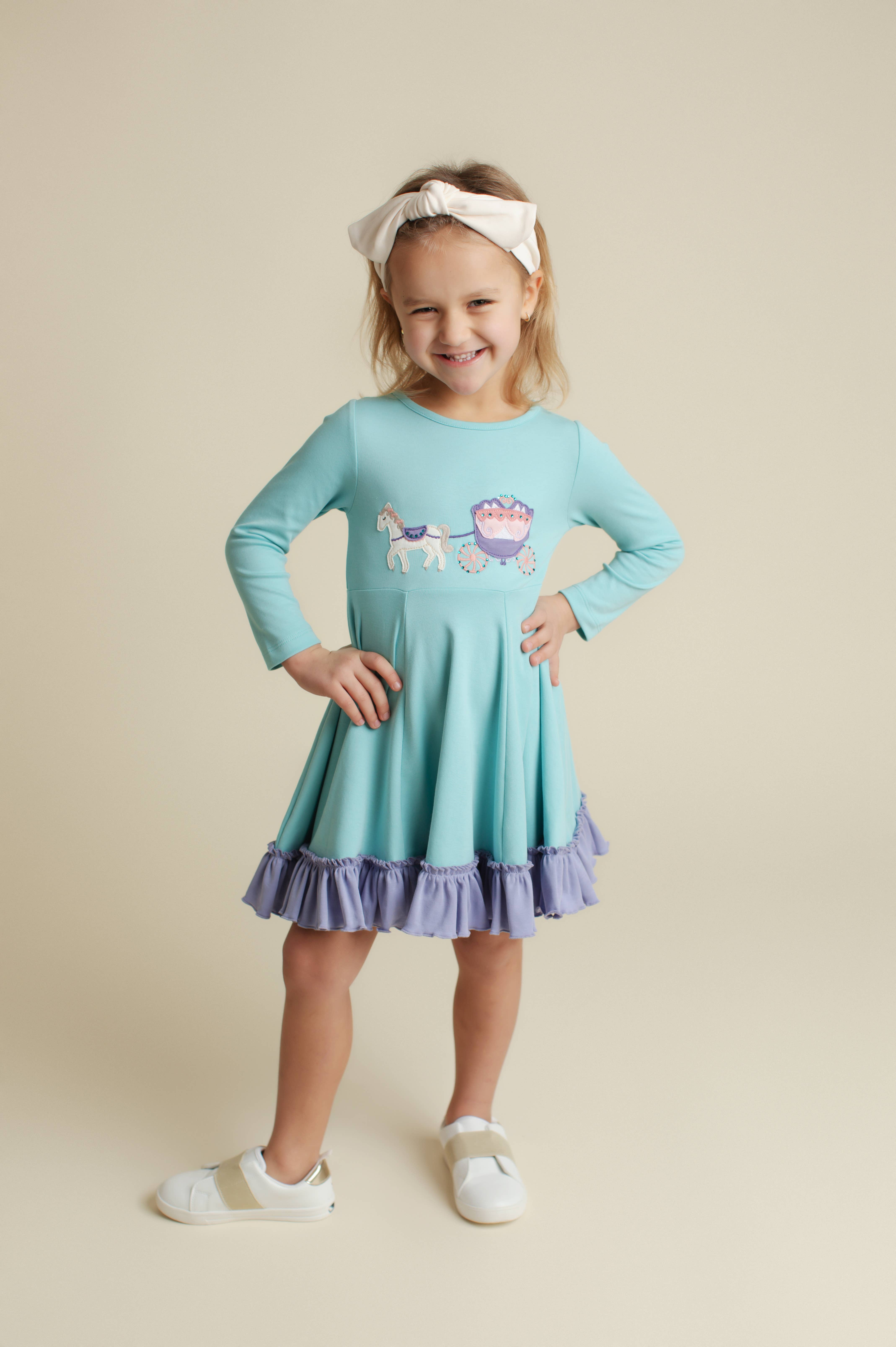 Lemon Loves Lime - Wholesale Dress - Kids - Princess Carriage Dress1