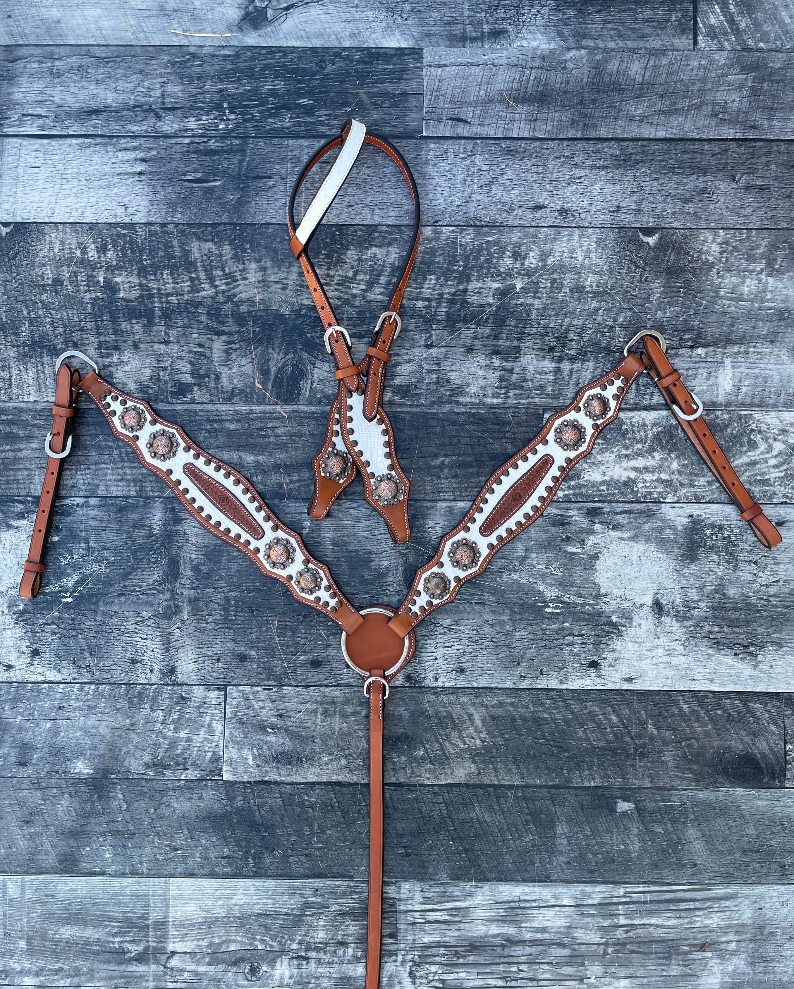 Schulz Equine - Wholesale Horseback Riding Gear - Doc Holiday Headstall and Breast Collar Set8
