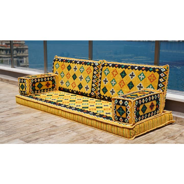 Arabic Sofa – Sofá por atacado – Sofá janela, Almofada de Banco, Sofá de chão, Sofá de Leitura