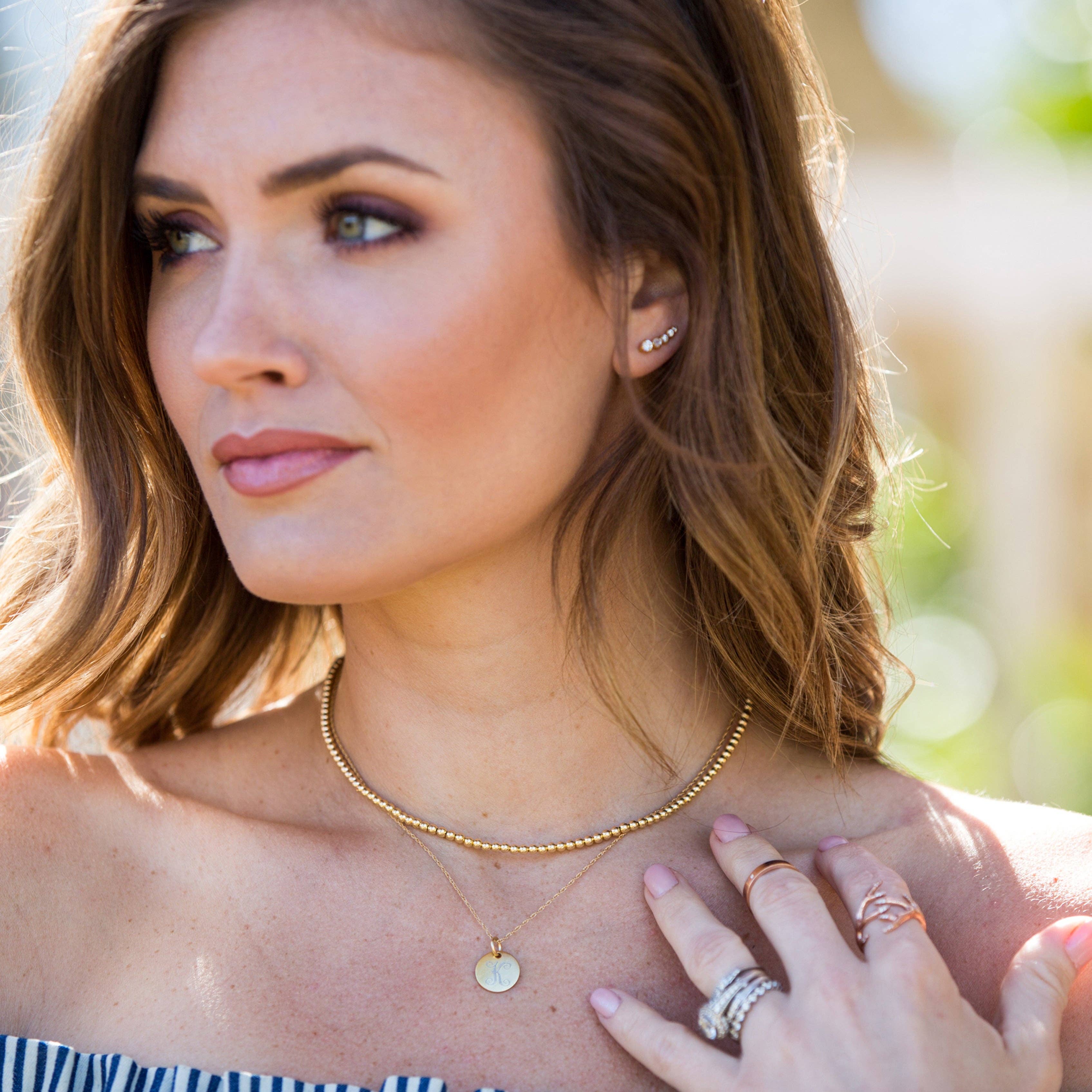 Golden Thread - Vendita all'ingrosso Collane di perline/perle - Collana in oro con perline | 14 carati3