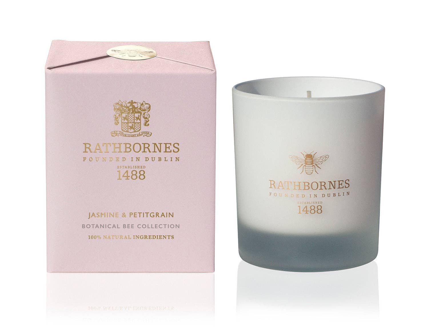 Rathbornes 1488 - Wholesale Jar/Filled Candle - Jasmine & Petitgrain Scented Candle