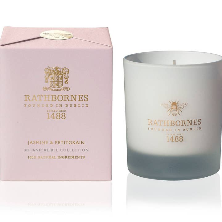 Rathbornes 1488 - Wholesale Jar/Filled Candle - Jasmine & Petitgrain Scented Candle0