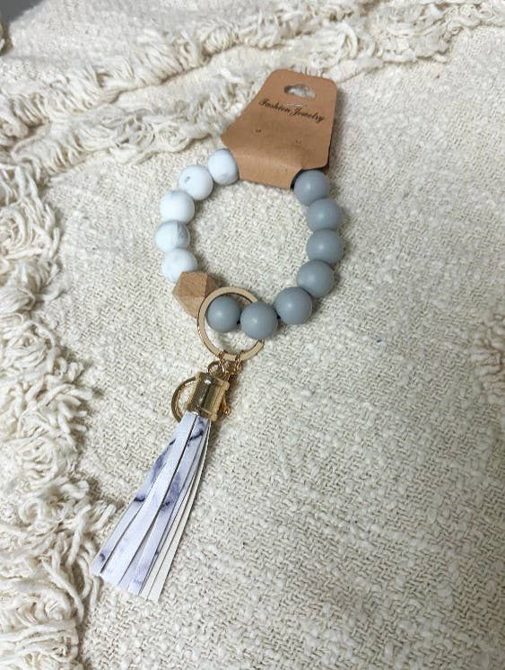 MiMi Wholesale - Vente Bracelets porte-clés - Porte-clés/bracelet porte-clés en silicone perlé BB139x12544