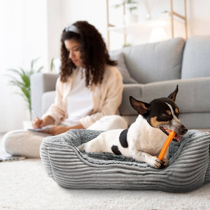 Precious Tails - Wholesale Pet Bed - Cat/Dog - Precious Tails Super Plush Corduroy Sherpa Cuddler Pet Bed27