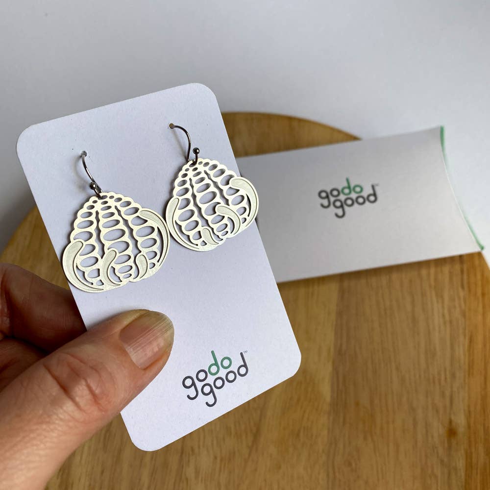 Go Do Good - Wholesale Dangle earrings - Banksia Silver Dangle Earrings5