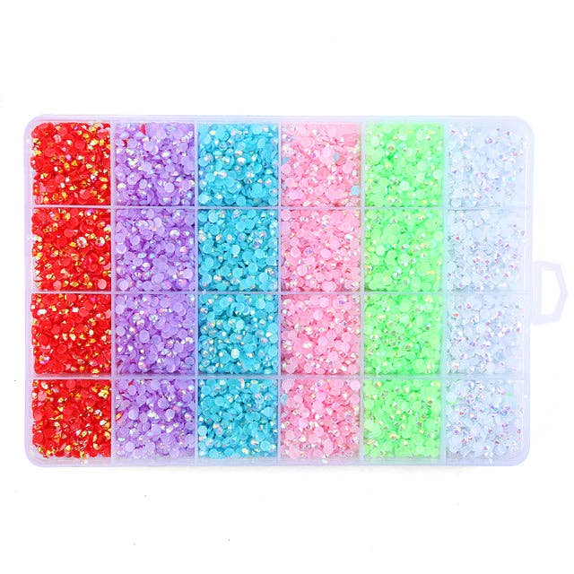 6 Colors Candy Jelly Rhinestone Kit for wholesale by One Stop Cups