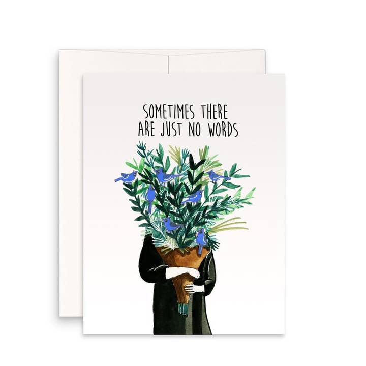 No Word Flower - Sympathy Card for wholesale by Liyana Studio