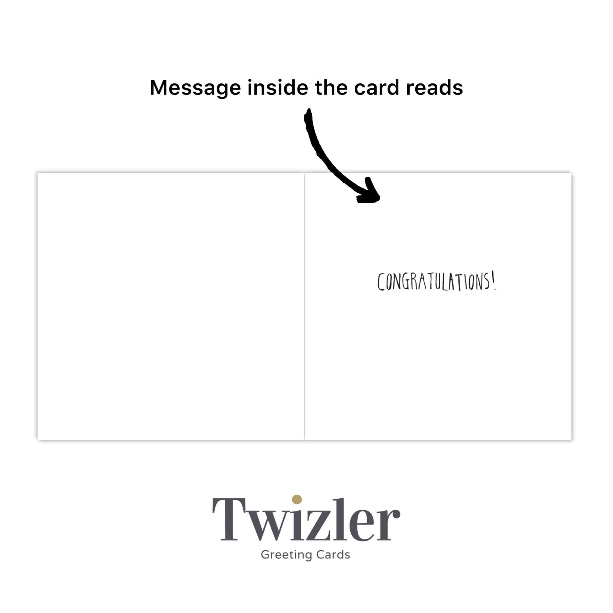 Twizler Ltd - Venta al por mayor Tarjetas de bebé - Tarjeta bebé niña Woodland3