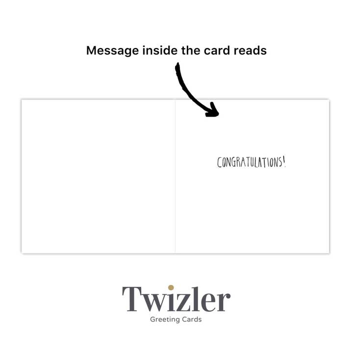 Twizler Ltd – postal de bebé por atacado – Novo cartão de bebê menina Woodland3