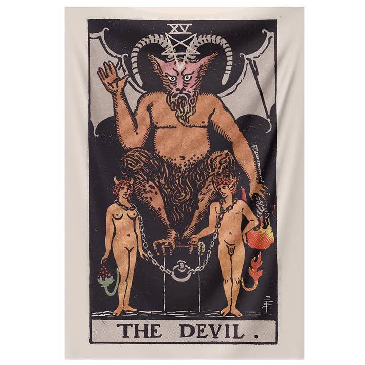 The Devil Tapestry for wholesale by Nirvana Threads