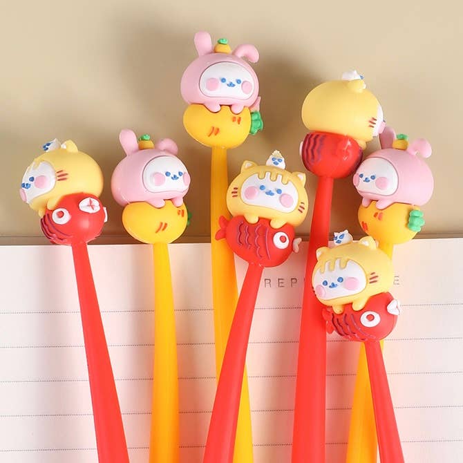 BCmini - Vente Stylos - 22693 Stylo Gel Chat & Poisson-4813