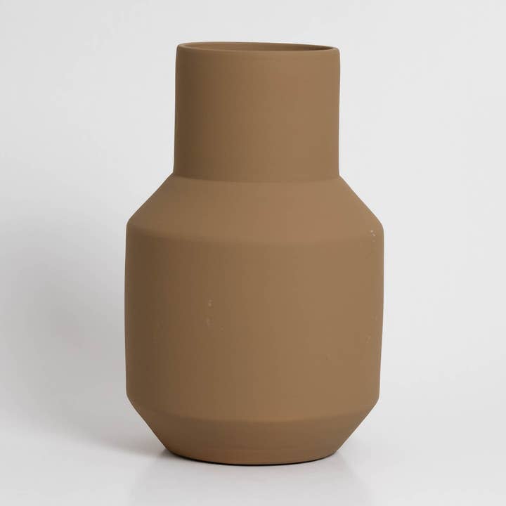 Sado Vase - Light Brown - Ceramic Perfect for dried flower for wholesale on Faire1