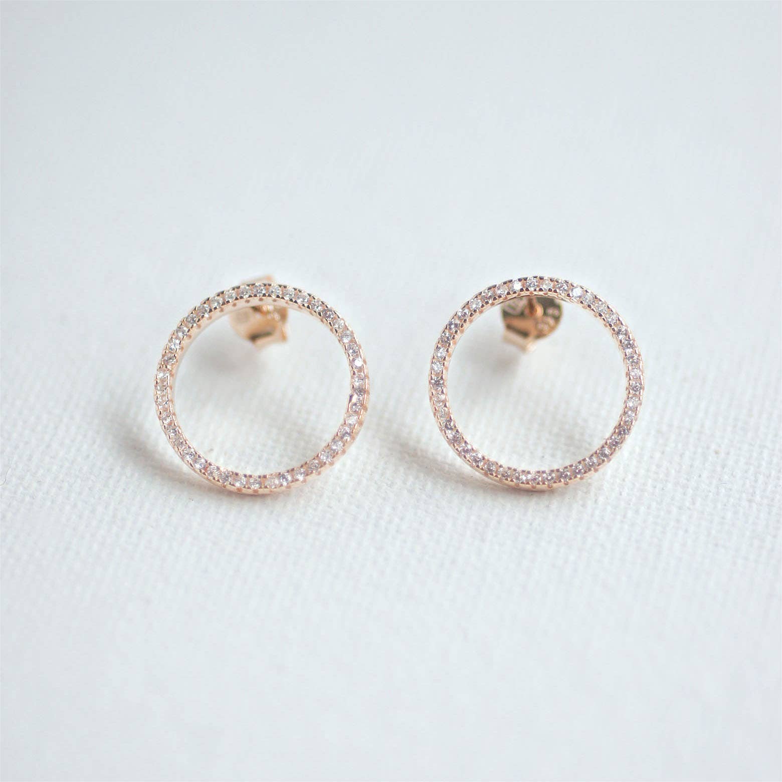FELIX Z DESIGNS - Wholesale Stud/Post Earrings - 925 CZ Circle of Life Earrings3