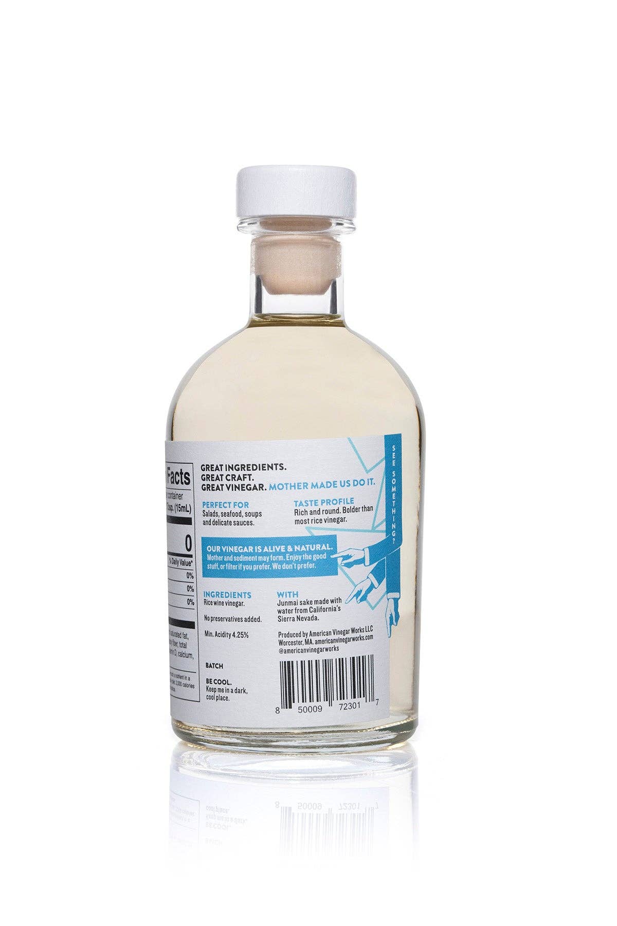 American Vinegar Works - Wholesale Vinegar - California Junmai Rice Wine Vinegar2