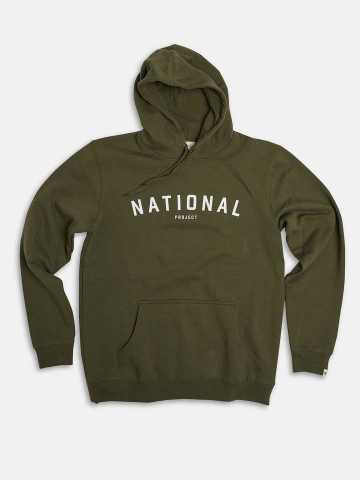 National Project Hoodie | Khaki for wholesale by Pony Rider