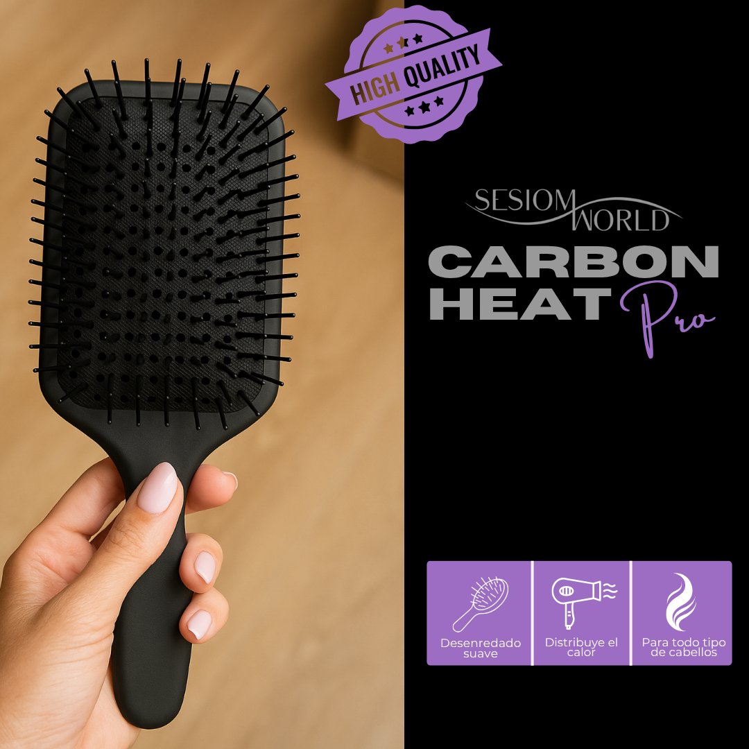 sesioMWorld - M·O·I Professional - Wholesale Hair Brush/Comb - CARBON HEAT PRO Brush, detangles, Anti-frizz2