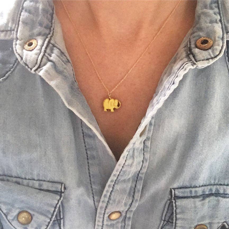 Erin McDermott Jewelry - Wholesale Pendant/Charm Necklace - Colorful Mini Lucky Elephant Necklaces3