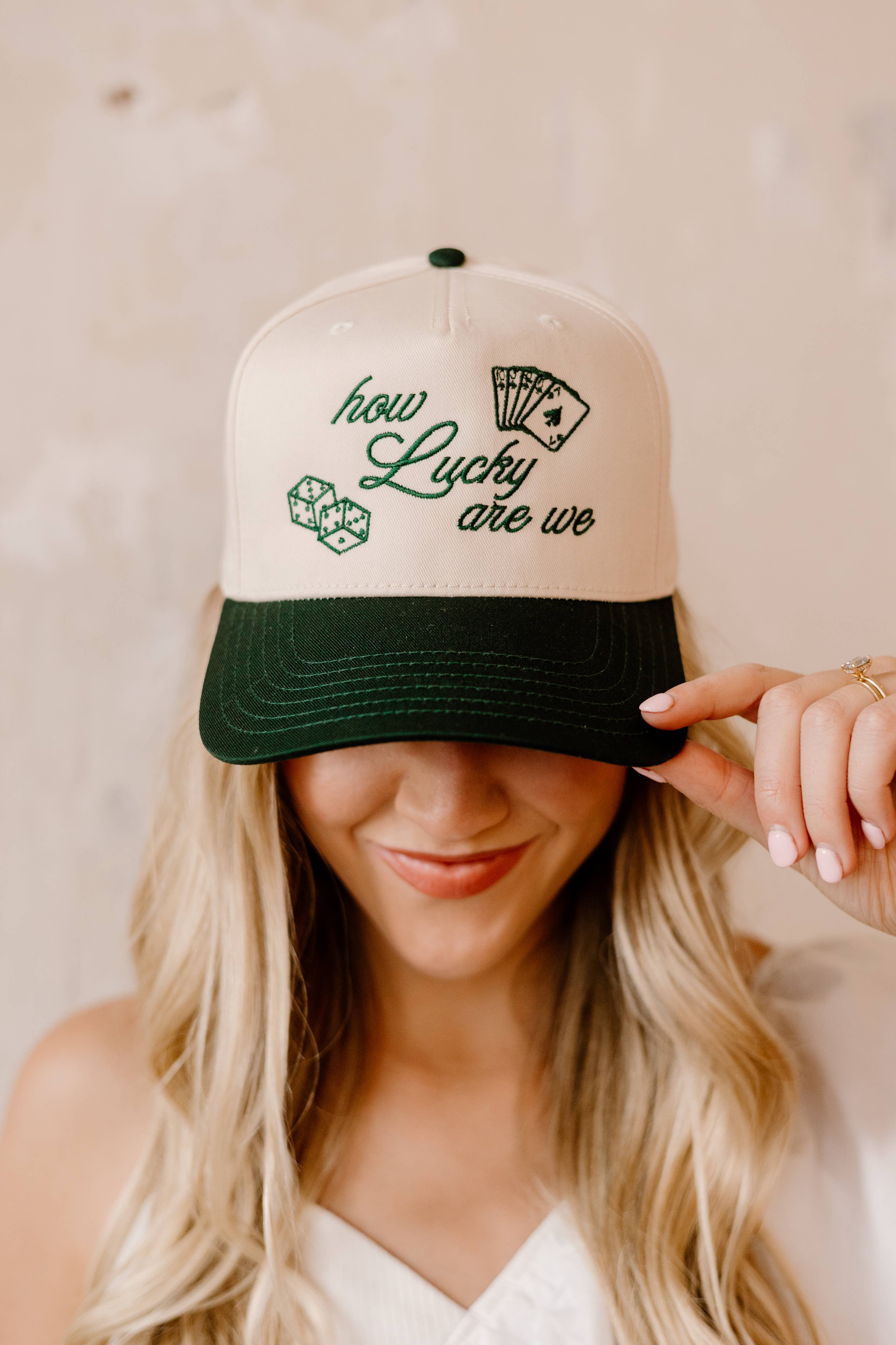 Worthy Hat Co. – wholesale Trucker hat – Women’s – How Lucky Are We1