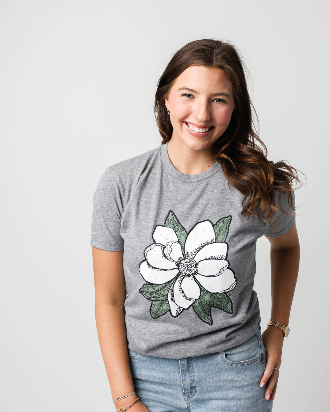 Cinza Heather Camiseta Magnolia para venda a revendedores na Faire3